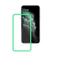 Svítící ochranné sklo pro iPhone 11 a XR - Zelené