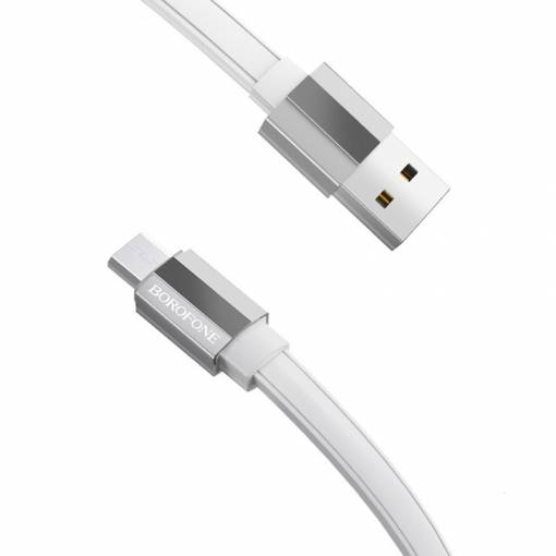 Foto - Micro USB kabel Borofone 1.8 m - bílá
