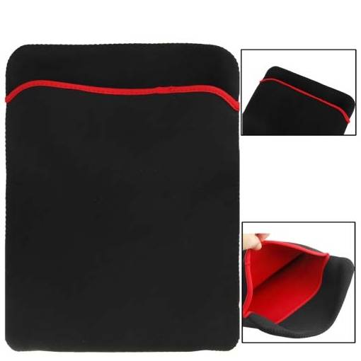 Foto - Pouzdro Neopren na MacBook / notebook 12" - černo-červená