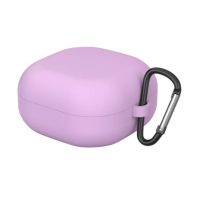 Silikonové pouzdro pro Samsung Galaxy Buds 2 / Live / Pro s karabinou - fialová