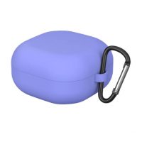 Silikonové pouzdro pro Samsung Galaxy Buds 2 / Live / Pro s karabinou - šedomodrá