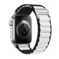 eses Alpský tah pro Apple Watch - Bílo černý, 38mm/40mm/41mm