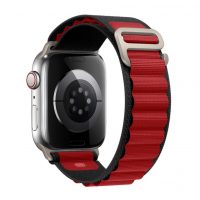 eses Alpský tah pro Apple Watch - Červeno černý, 42mm, 44mm, 45mm, 49mm