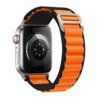 eses Alpský tah pro Apple Watch - Oranžovo černý, 42mm/44mm/45mm/49mm