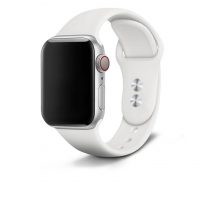 eses Silikonový řemínek pro Apple Watch - Bílý S, M, L, 42mm/44mm/45mm