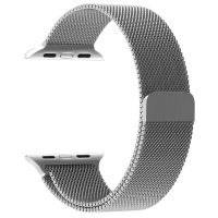 eses Milánský tah pro Apple Watch - Stříbrný, 42mm/44mm/45mm/49mm