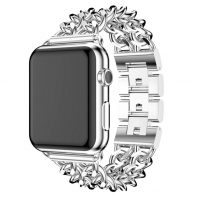 eses Kovový řetízkový řemínek pro Apple Watch - Stříbrný 38mm, 40mm, 41mm