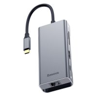 USB-C adaptér/hub 7v1 Baseus - Dark Grey