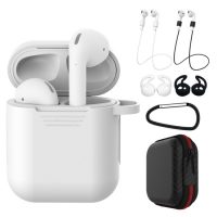 Silikonové pouzdro pro Airpods (Sada 5 ks) - bílá a černá