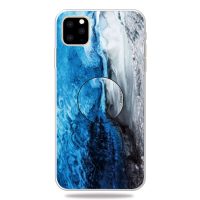 Kryt 3D mramor na iPhone 11 Pro - Dark blue