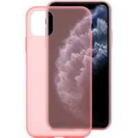 Silikonový kryt na iPhone 11 Pro - růžová průhledná