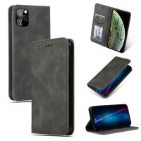 Flipové pouzdro z umělé kůže NA IPHONE 11 Pro Max - tmavě šedá