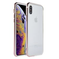 Sulada Hliníkový Bumper na iPhone X/ XS - růžově zlatá