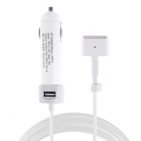 NoBrand 45W Nabíječka na MacBook do auta + USB - magsafe 2