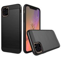 Odolný kryt na iPhone 11 Pro - černá broušená textura