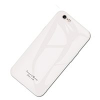 Kryt Macaron s tvrzeným sklem na iPhone 6 Plus/ 6S Plus - bílá