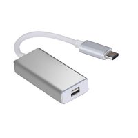 Redukce USB-C (samec) / Mini DisplayPort (samice) - stříbrná