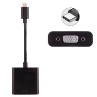 Redukce USB-C (samec) / VGA (samice) - černá