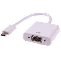 Redukce USB-C (samec) / VGA (samice) - bílá