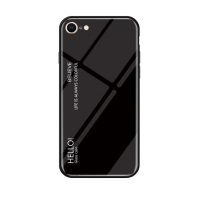 Gradient kryt s tvrzeným sklem na iPhone SE 2020/ 7/ 8 - černá
