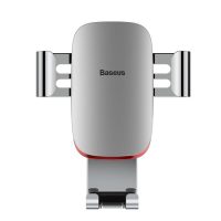 BASEUS mechanický držák na mobil do auta - stříbrná