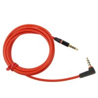 Audio kabel 1,2m 3.5 mm (samec) / 3.5 mm (samec) Tvar-L - červená