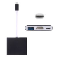 USB-C (Thunderbolt 3) redukce 3v1 (USB-C, HDMI, USB) - černá