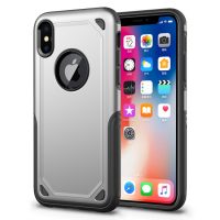 Odolný kryt Resilient na iPhone X/ XS - stříbrná