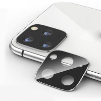 Tvrzené sklo Titanium na zadní kameru iPhone 11 Pro/ 11 Pro Max - stříbrná
