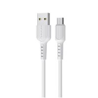 Micro USB kabel Borofone 1 m - bílá