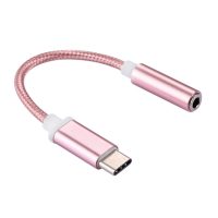 Odolná redukce z USB-C na 3.5mm jack - růžově zlatá