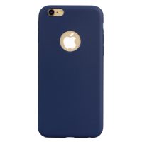 Obal s výřezem na logo na iPhone 6 Plus/ 6S Plus - Candy Blue