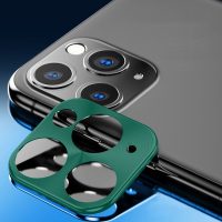 Kovový rámeček na zadní kameru iPhone 11 Pro/ 11 Pro Max - zelená
