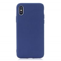 Matný silikonový obal na iPhone XR - Royal Blue
