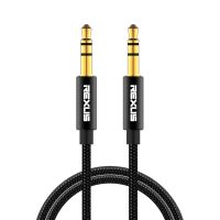 Odolný audio kabel Rexlis 3.5mm jack (1 m) - černá