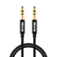 Odolný audio kabel Rexlis 3.5mm jack (1 m) - černá