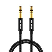 Odolný audio kabel Rexlis 3.5mm jack (5 m) - černá