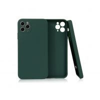 Silikonový kryt pro iPhone 11 Pro Max tmavě zelený