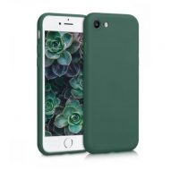 Silikonový kryt pro iPhone SE 2022, SE 2020, 7 a 8 - Tmavě zelený