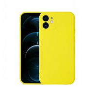 Silikonový kryt pro iPhone 12/ 12 Pro žlutý
