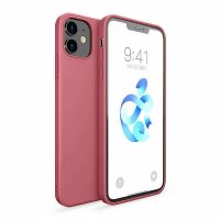 Silikonový kryt pro iPhone 12 - Tmavě růžový