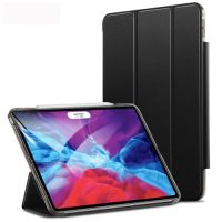 Pouzdro z PU kůže pro Apple iPad Pro 12.9 (2020) + slot pro Apple Pencil - Black