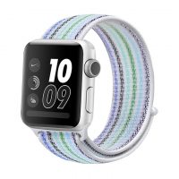 eses Nylonový řemínek pro Apple Watch - Modro zelený proužek 42mm, 44mm, 45mm, 49mm