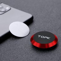 TOPK nalepovací magnetický držák na mobil - červená