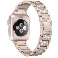 eses Kovový luxusní řemínek pro Apple Watch - Písková zlatá 42mm, 44mm, 45mm, 49mm