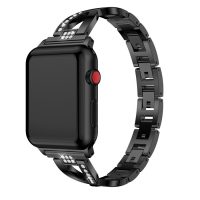 eses Kovový elegantní řemínek pro Apple Watch - Černý 42mm, 44mm, 45mm, 49mm