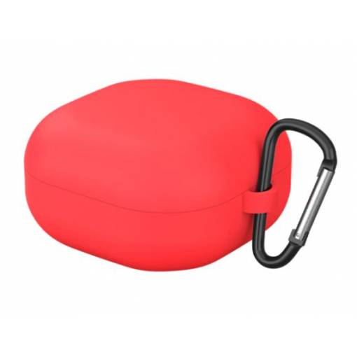 Foto - Silikonové pouzdro pro Samsung Galaxy Buds 2 / Live / Pro s karabinou - červená