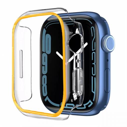 Foto - Ochranný rámeček pro Apple Watch - 40mm, svítící, oranžový