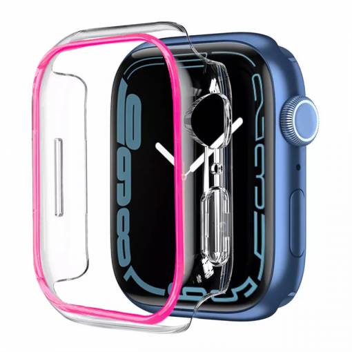 Foto - Ochranný rámeček pro Apple Watch - 40mm, svítící, růžový