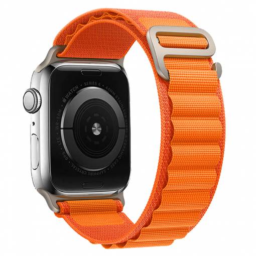 Foto - eses Alpský tah pro Apple Watch - Oranžový 42mm, 44mm, 45mm, 49mm